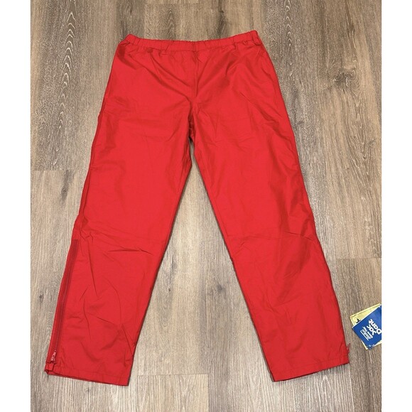 Eddie Bauer Pants Mens Large Gore-Tex Waterproof Windproof Outdoor Vintage Red - Picture 1 of 13